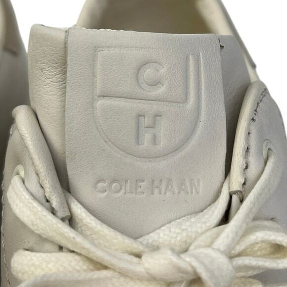 Cole Haan GrandPro Women's White Leather Lace Up Tennis Sneakers Shoes Size 9.5 - Picture 3 of 8